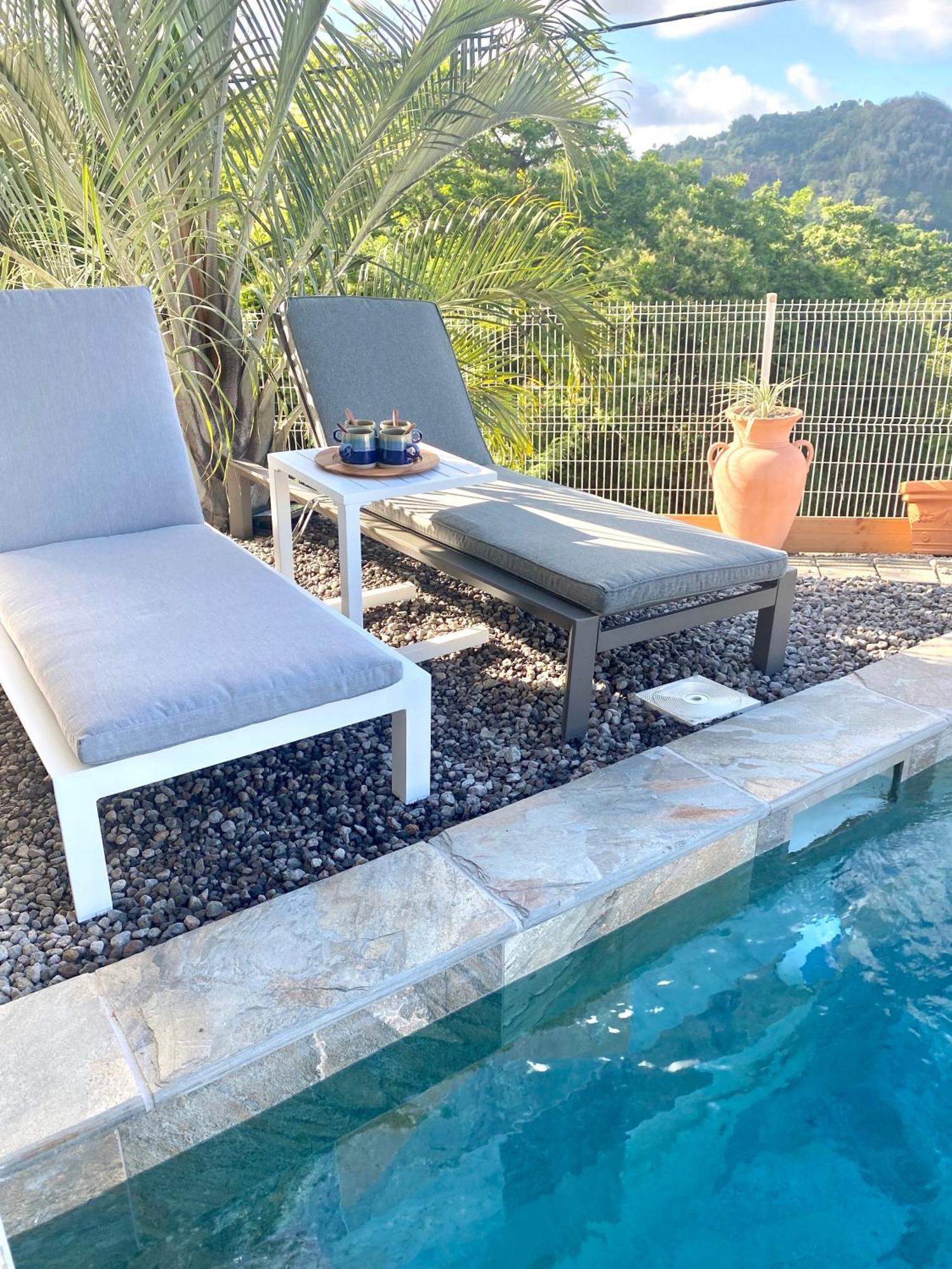 Les Appart Villa Sunbay Caraibes Avec Piscine Privative Vue Mer Et Montagne Ле-Франсуа Екстер'єр фото